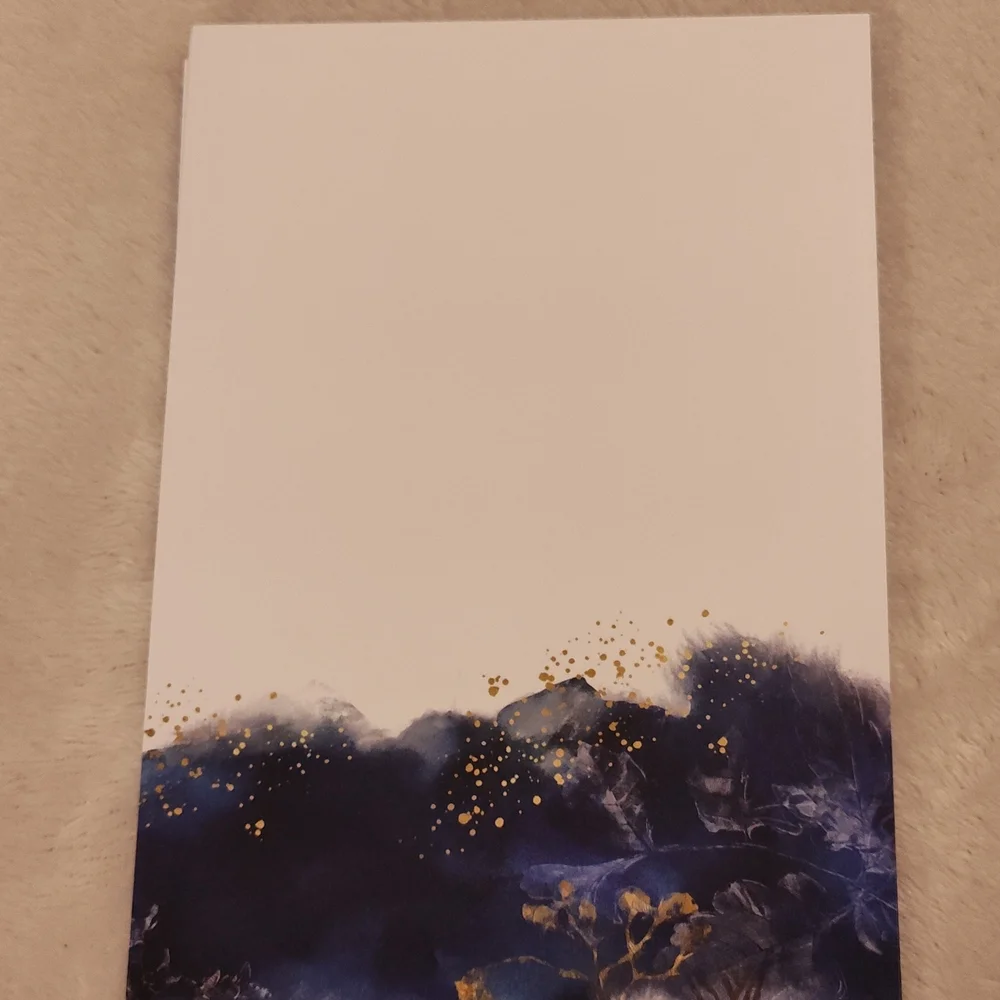 Blue and Gold Invitation Cards